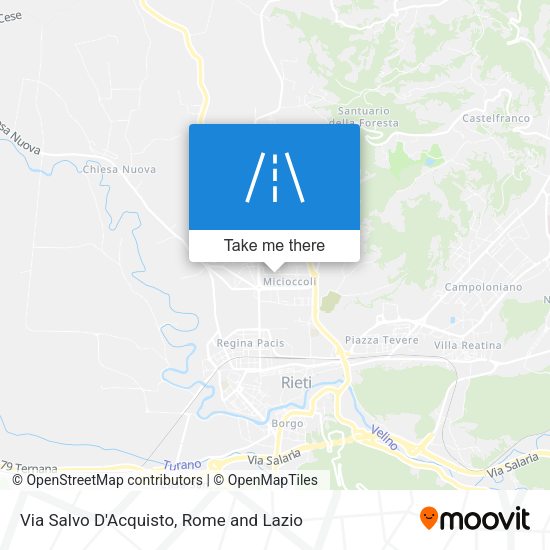 Via Salvo D'Acquisto map