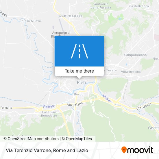 Via Terenzio Varrone map