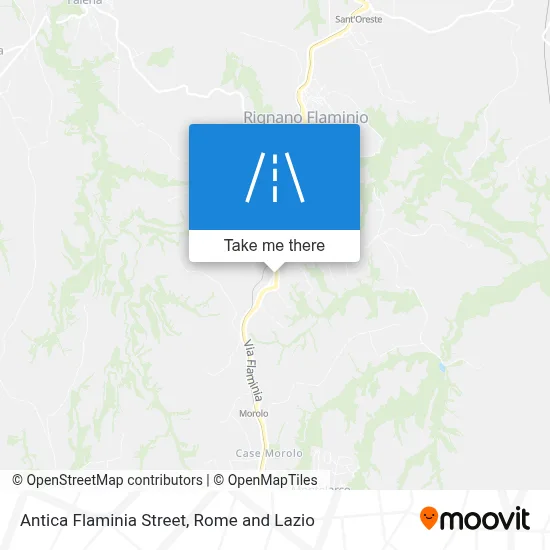 Antica Flaminia Street map