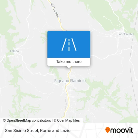 San Sisinio Street map