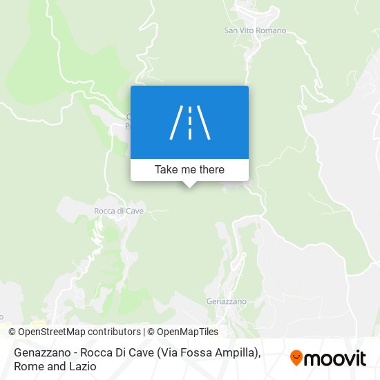 Genazzano - Rocca Di Cave (Via Fossa Ampilla) map