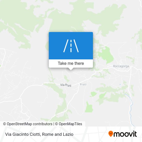 Via Giacinto Ciotti map