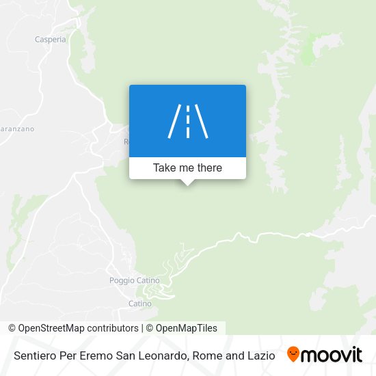 Sentiero Per Eremo San Leonardo map