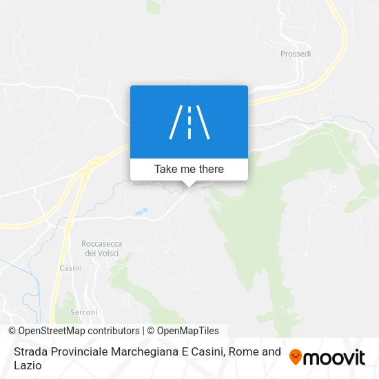 Strada Provinciale Marchegiana E Casini map