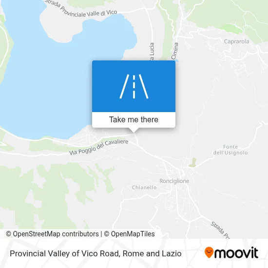 Provincial Valley of Vico Road map