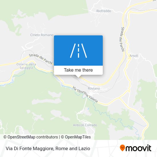 Via Di Fonte Maggiore map