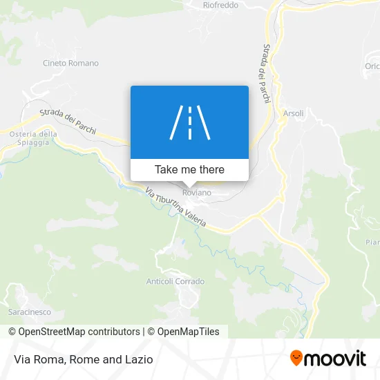 Via Roma map