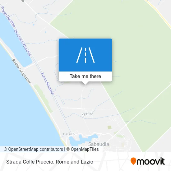 Colle Piuccio Road map