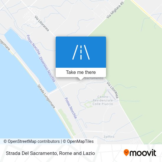 Strada Del Sacramento map