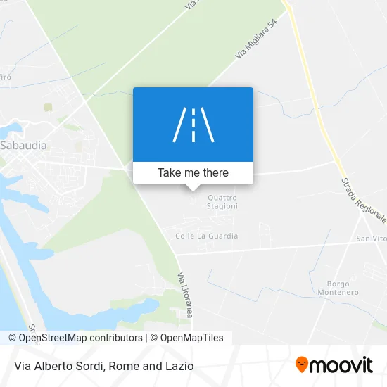 Alberto Sordi Street map