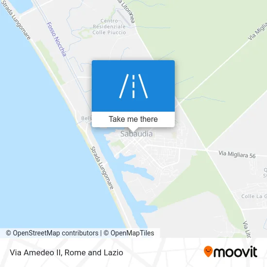 Amedeo II Street map