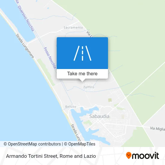 Armando Tortini Street map