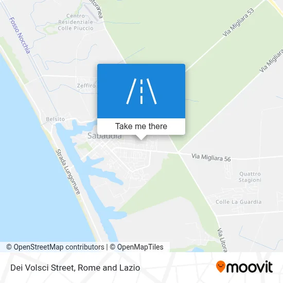 Dei Volsci Street map