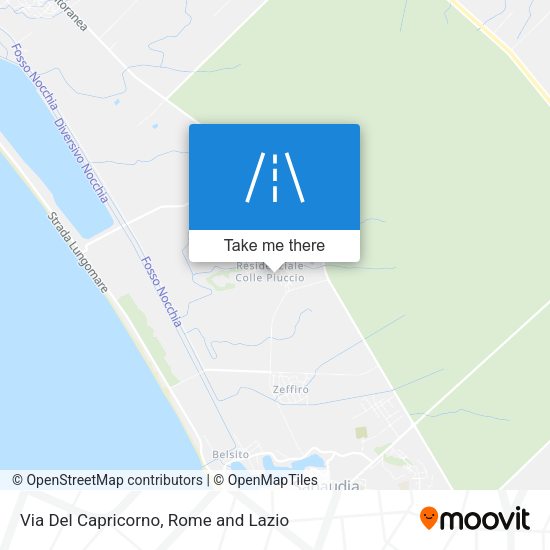 Via Del Capricorno map