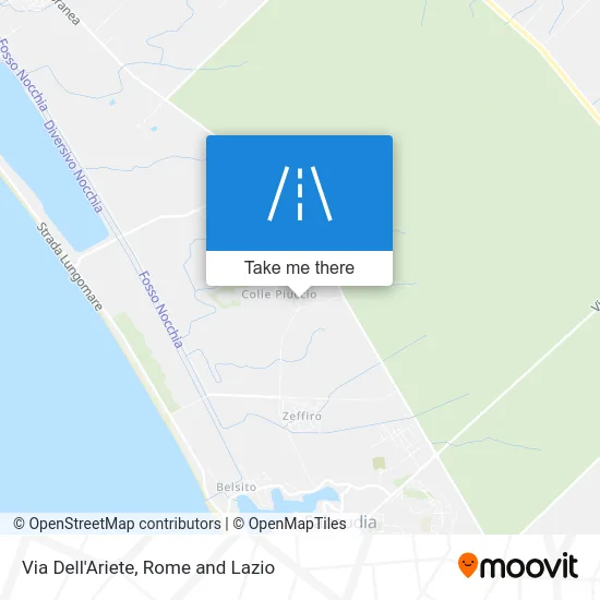 Via Dell'Ariete Street map