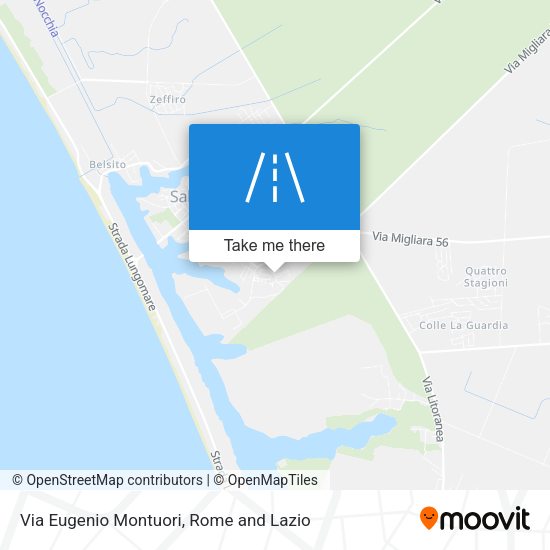 Via Eugenio Montuori map