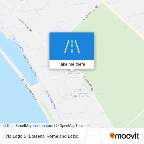 Via Lago Di Bolsena map