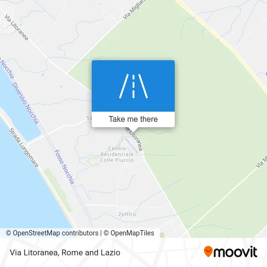 Via Litoranea map