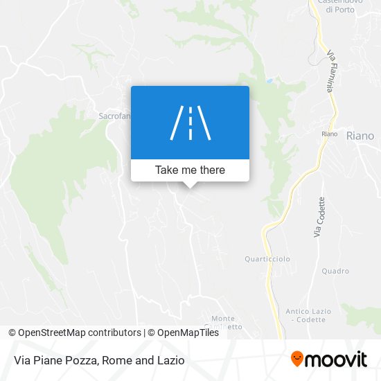 Via Piane Pozza map