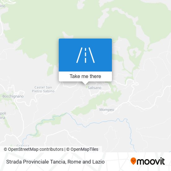 Strada Provinciale Tancia map