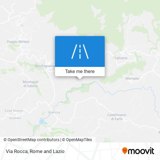 Via Rocca map