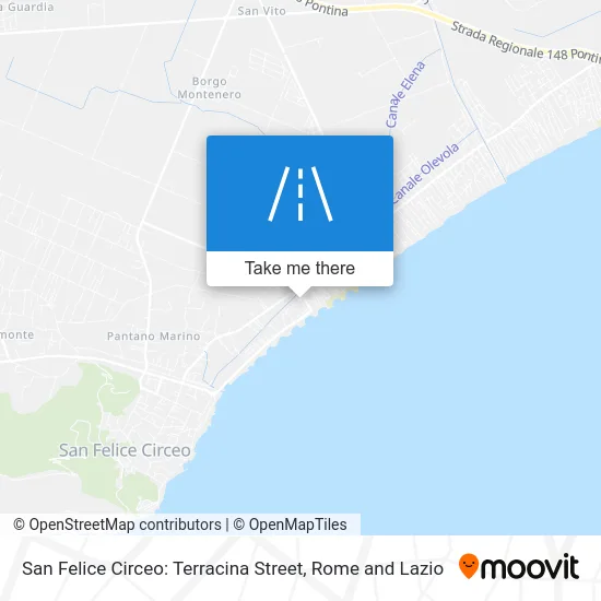 San Felice Circeo: Terracina Street map
