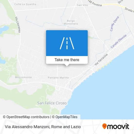 Alessandro Manzoni Street map