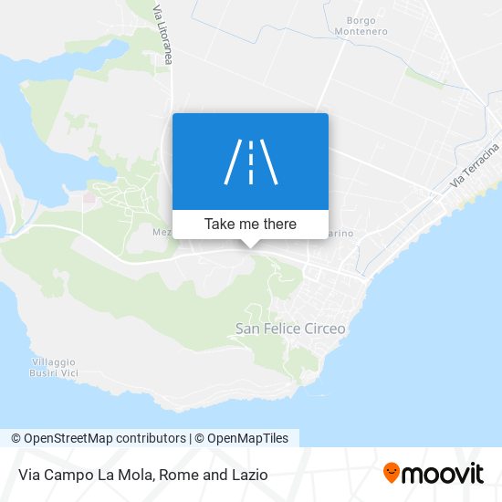 Via Campo La Mola map