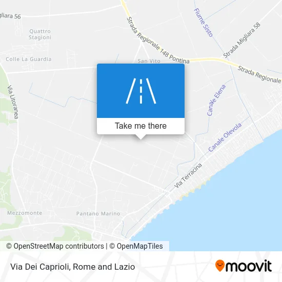 Dei Caprioli Street map