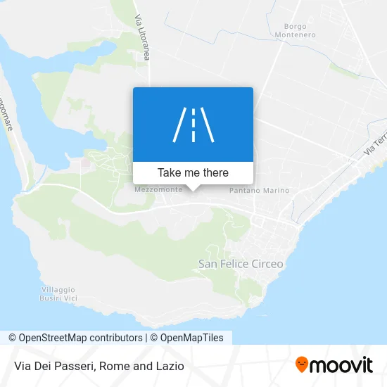 Dei Passeri Street map