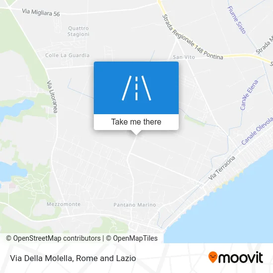 Via Della Molella map