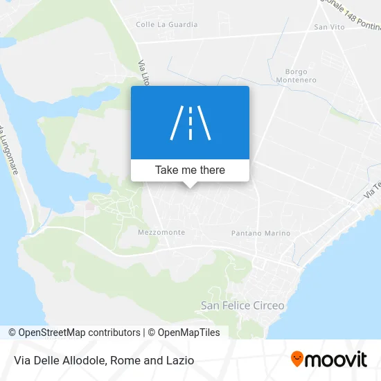 Delle Allodole Street map