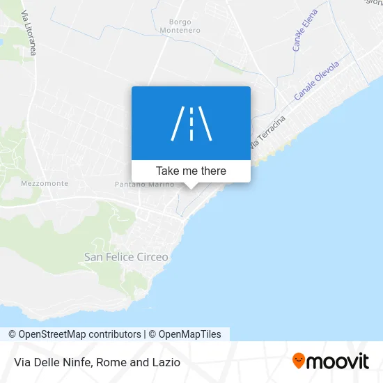 Delle Ninfe Street map