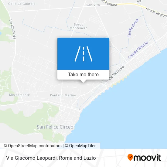 Giacomo Leopardi Street map