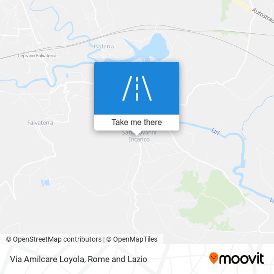 Via Amilcare Loyola map