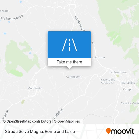 Strada Selva Magna map