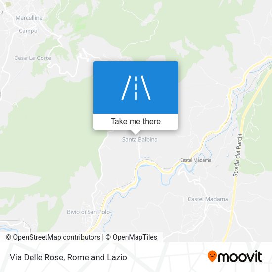 Via Delle Rose map