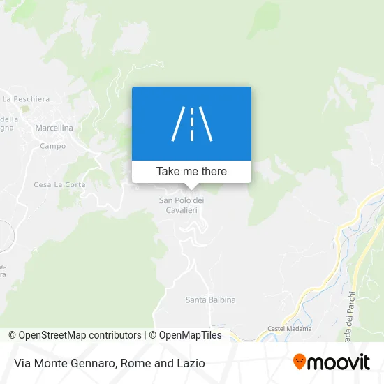 Monte Gennaro Street map