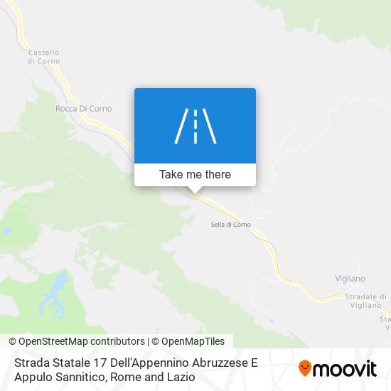 Strada Statale 17 Dell'Appennino Abruzzese E Appulo Sannitico map