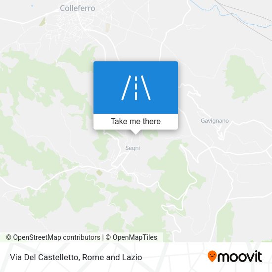 Via Del Castelletto map