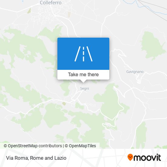 Via Roma map