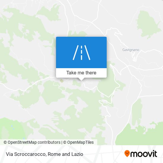 Via Scroccarocco map