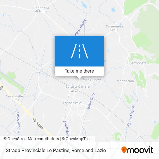 Strada Provinciale Le Pastine map