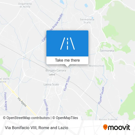 Bonifacio VIII Street map