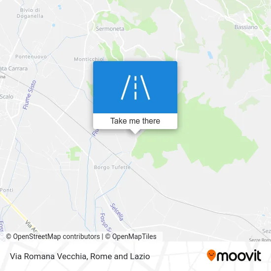 Romana Vecchia Street map