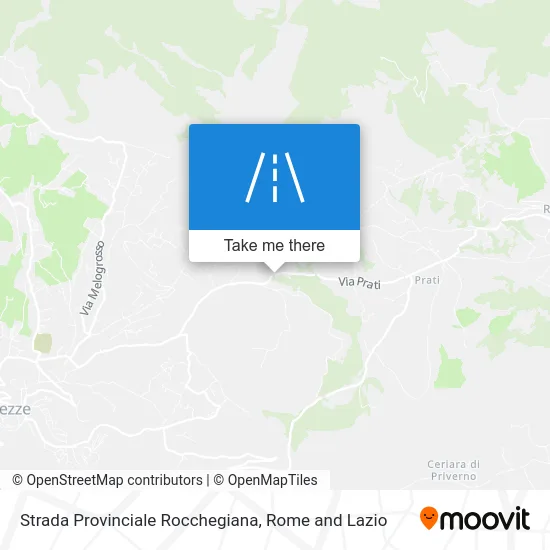 Rocchegiana Provincial Road map