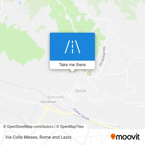 Via Colle Meseo map