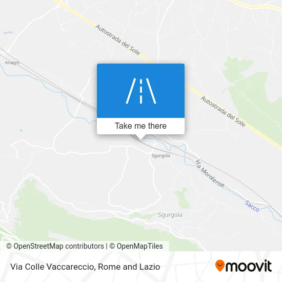 Colle Vaccareccio Street map