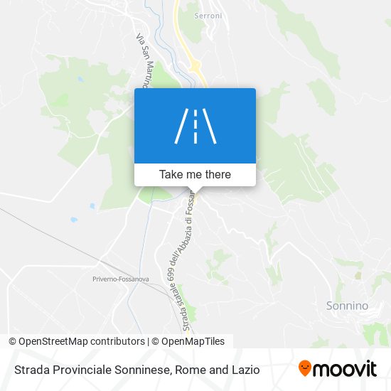 Strada Provinciale Sonninese map