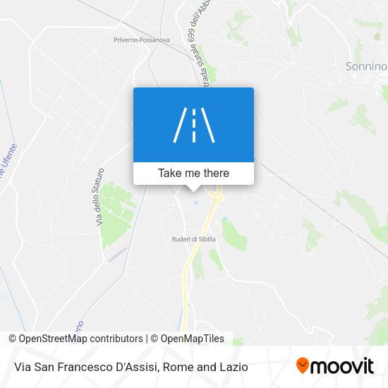 Via San Francesco D'Assisi map